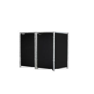 Hide Metalowy pojemnik na śmieci na 2 kosze na śmieci 240 litrów Czarny 81x140x115cm