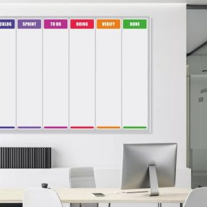 Tablica suchościeralna lean 139 - scrum board