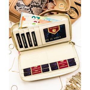 Skóra naturalna + Damski portfel ze skóry ekologicznej Peterson PTN PX25-PF1