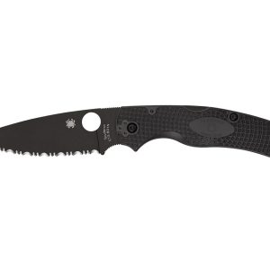 Spyderco NATIVE CHIEF FRN czarne ostrze ząbkowane C244SBBK
