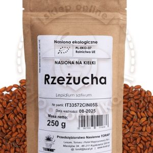 Rzeżucha nasiona na kiełki Ekologiczne 250g - TORAF