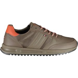 BRĄZOWE MĘSKIE BUTY SPORTOWE TOMMY HILFIGER