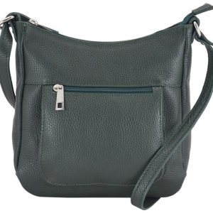 Torebki listonoszki damskie - Zielony ciemny