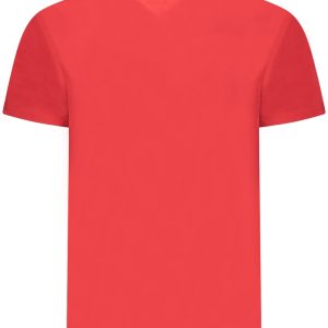 TOMMY HILFIGER MĘSKA KOSZULKA Z KRÓTKIM RĘKAWEM, CZERWONA