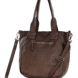 Torebka miejska skórzana w harmonii z naturą - MARCO MAZZINI czekoladowy brąz