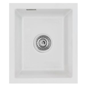 Systemceram Mera 32 U Alu, zlewozmywak ceramiczny, korek manualny