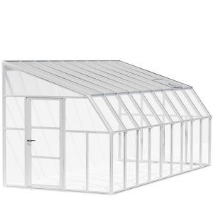 Rion Plastikowa szklarnia przyścienna Sun Room 49 Biały 570 x 258 x 266 cm