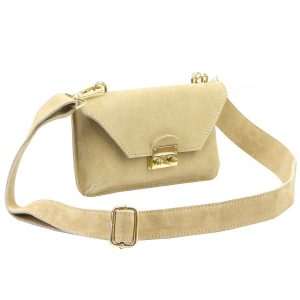 Miejska Zgrabna damska listonoszka zamszowa torebka przez ramię Luka