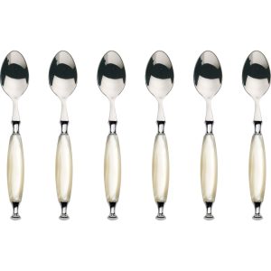 6 pc moka spoon coun. crom. ivor