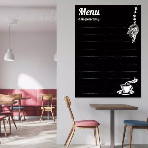 Tablica magnetyczna kredowa menu 38
