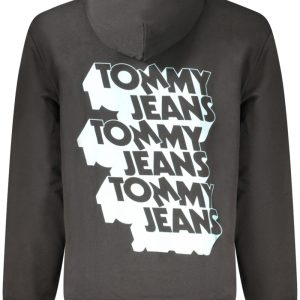 TOMMY HILFIGER MĘSKA CZARNA BLUZA Z ROZPIĘCIEM