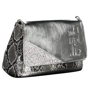 SREBRNA TORBA DESIGUAL DAMSKA