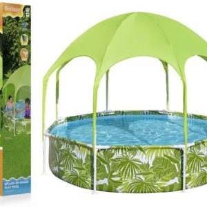 Basen Ogrodowy Stelażowy Dla Dzieci 244 cm x 51 cm Bestway 56432 Zielony