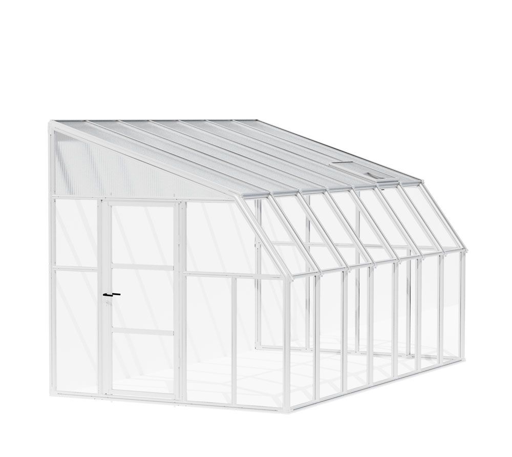 Rion Plastikowa przyścienna szklarnia Sun Room 47 Biały 446 x 258 x 266 cm