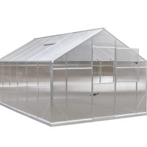 Gampre Aluminiowy zestaw szklarniowy Sanus XL12 Srebro 430x290x225cm