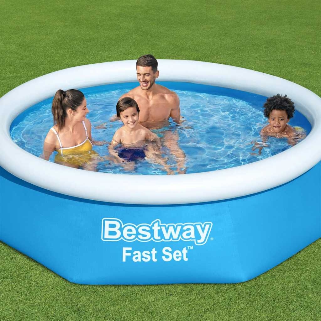 Bestway Basen nadmuchiwany Fast Set okrągły 244x66 cm