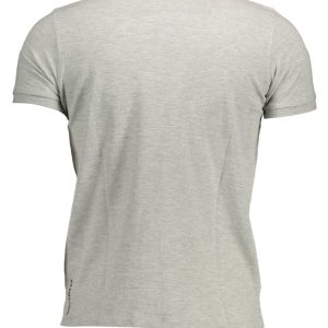 KOSZULKA POLO US POLO Z KRÓTKIM RĘKAWEM MĘSKA SZARA