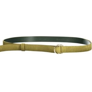 SKÓRZANY PASEK GANT ZIELONY DAMSKI