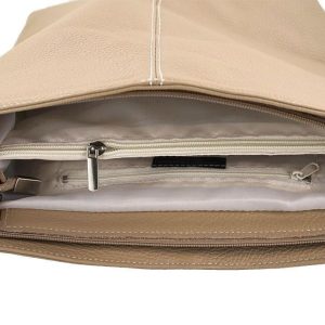 Listonoszki damskie skórzane - Barberini's - Szare