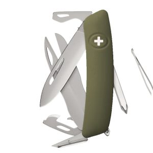 Swiza D08R AM SCISSORS Olive (KNR.0126.1050)