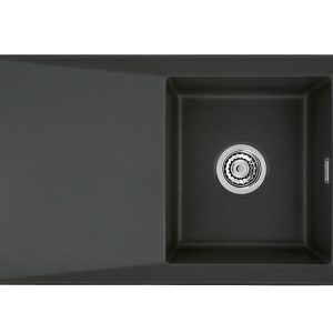Systemceram SIRO 90 Schiefer, zlewozmywak ceramiczny, korek manualny