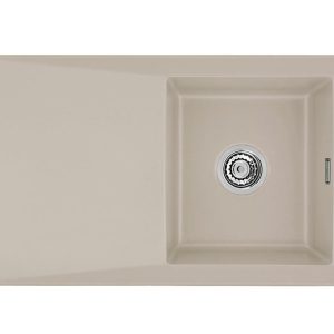Systemceram SIRO 90 Fango, zlewozmywak ceramiczny, korek manualny