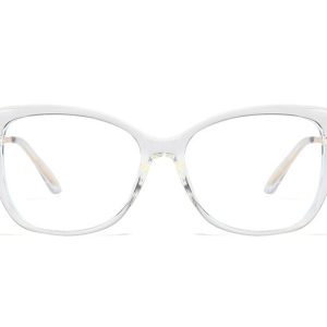 Bezbarwne okulary do komputera bez wady wzroku damskie z filtrem BLUE Light zerówki 2549-5