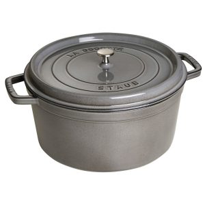 STAUB LA COCOTTE Garnek żeliwny okrągły 8.35 ltr, grafitowy