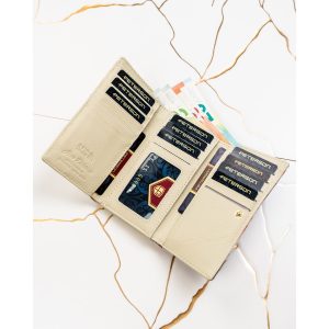 Skóra naturalna + Damski portfel ze skóry ekologicznej Peterson PTN PX23-PF2