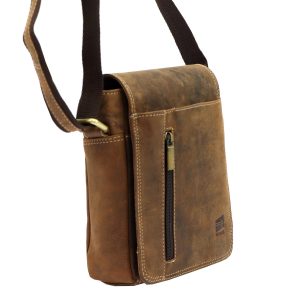 Saszetka męska z naturalnej skóry Nordee MSD-03 GM09