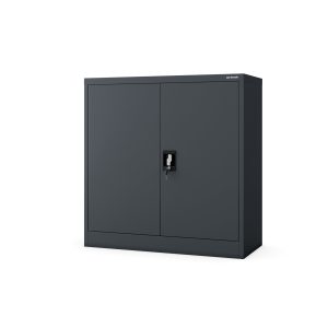 Szafka stalowa do biura BEATA, 900 x 930 x 400 mm, antracytowa
