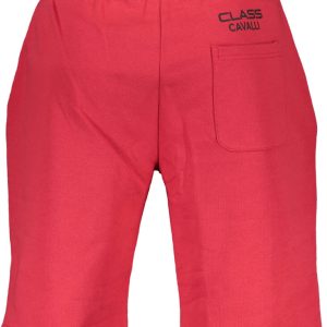 KRÓTKIE SPODNIE MĘSKIE CAVALLI CLASS CZERWONE
