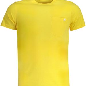 K-WAY ŻÓŁTY MĘSKI T-SHIRT Z KRÓTKIM RĘKAWEM