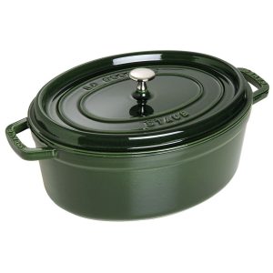 STAUB LA COCOTTE Garnek żeliwny owalny 6.7 ltr, zielony