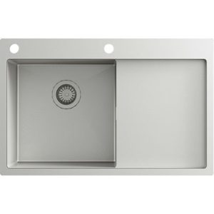 TERRA101N-L (nano) zlewozmywak stalowy srebrny PVD , powłoka Nano