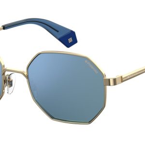Okulary POLAROID PLD6067SLKSXN. Okulary przeciwsłoneczne, Kolor niebieski złoty. Unisex.