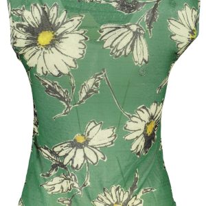 DESIGUAL ZIELONY damski top bez rękawów