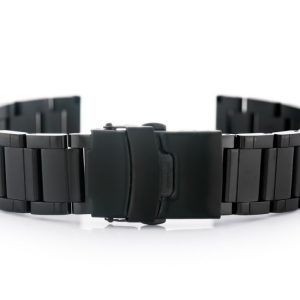 Bransoleta Pacific Model 10 solid - czarna 22mm