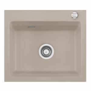 Systemceram Kara 57 Fango zlewozmywak ceramiczny, korek manualny