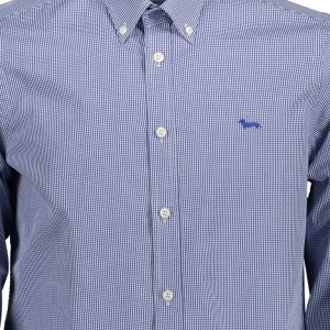 NIEBIESKA KOSZULA MĘSKA Z DŁUGIM RĘKAWEM HARMONT&BLAINE