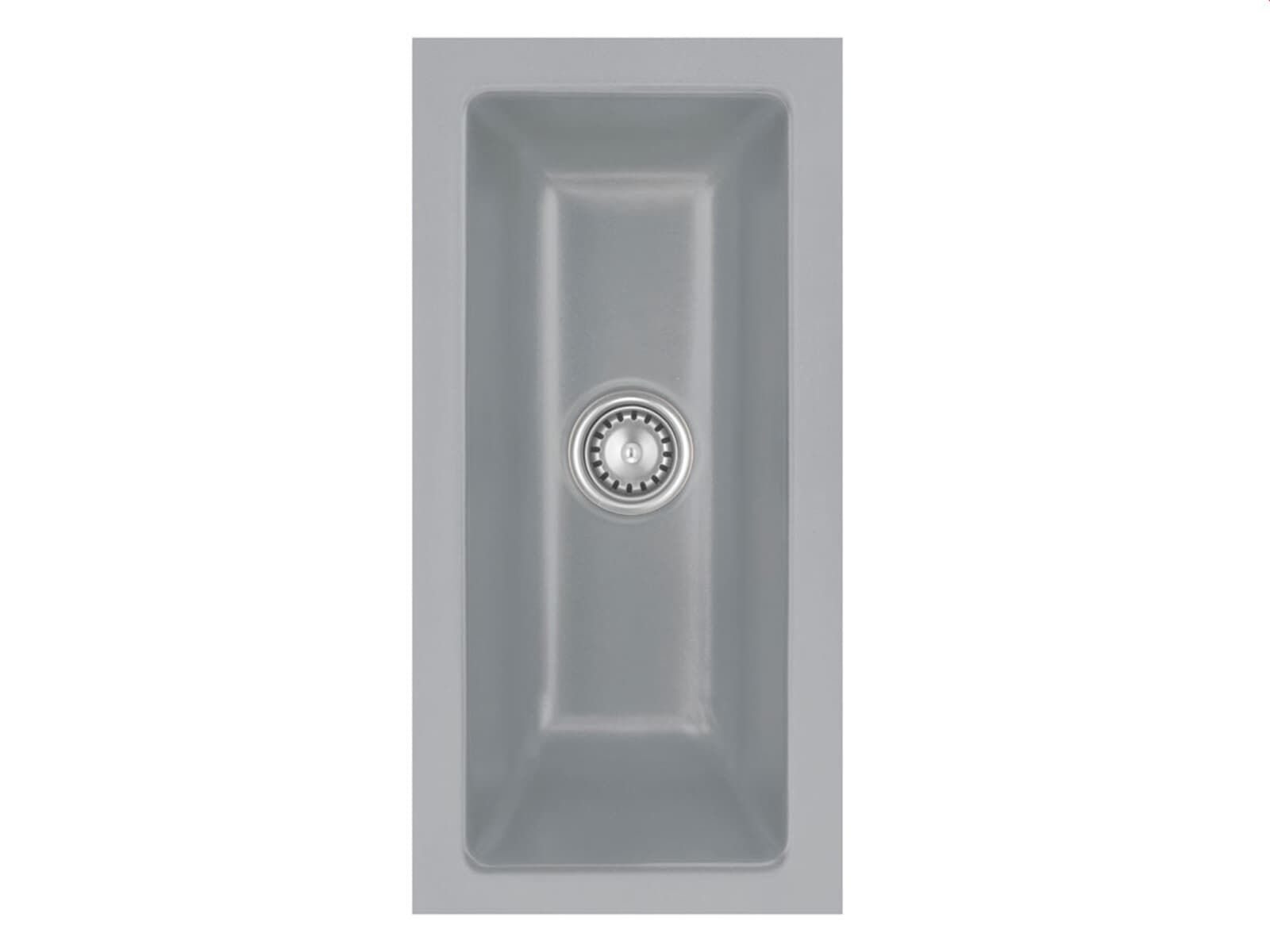 Systemceram Mera 16 U Titan, zlewozmywak ceramiczny, korek manualny