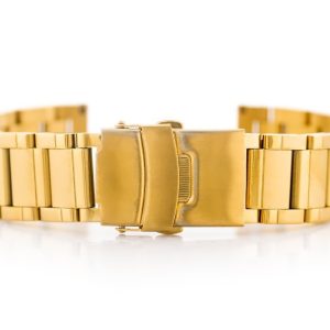Bransoleta Pacific Model 10 solid - złota 22mm