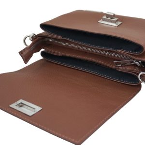 Wizytowa torebka damska Barberinis - Brązowa