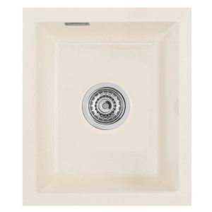 Systemceram Mera 32 U Jasmin, zlewozmywak ceramiczny, korek manualny
