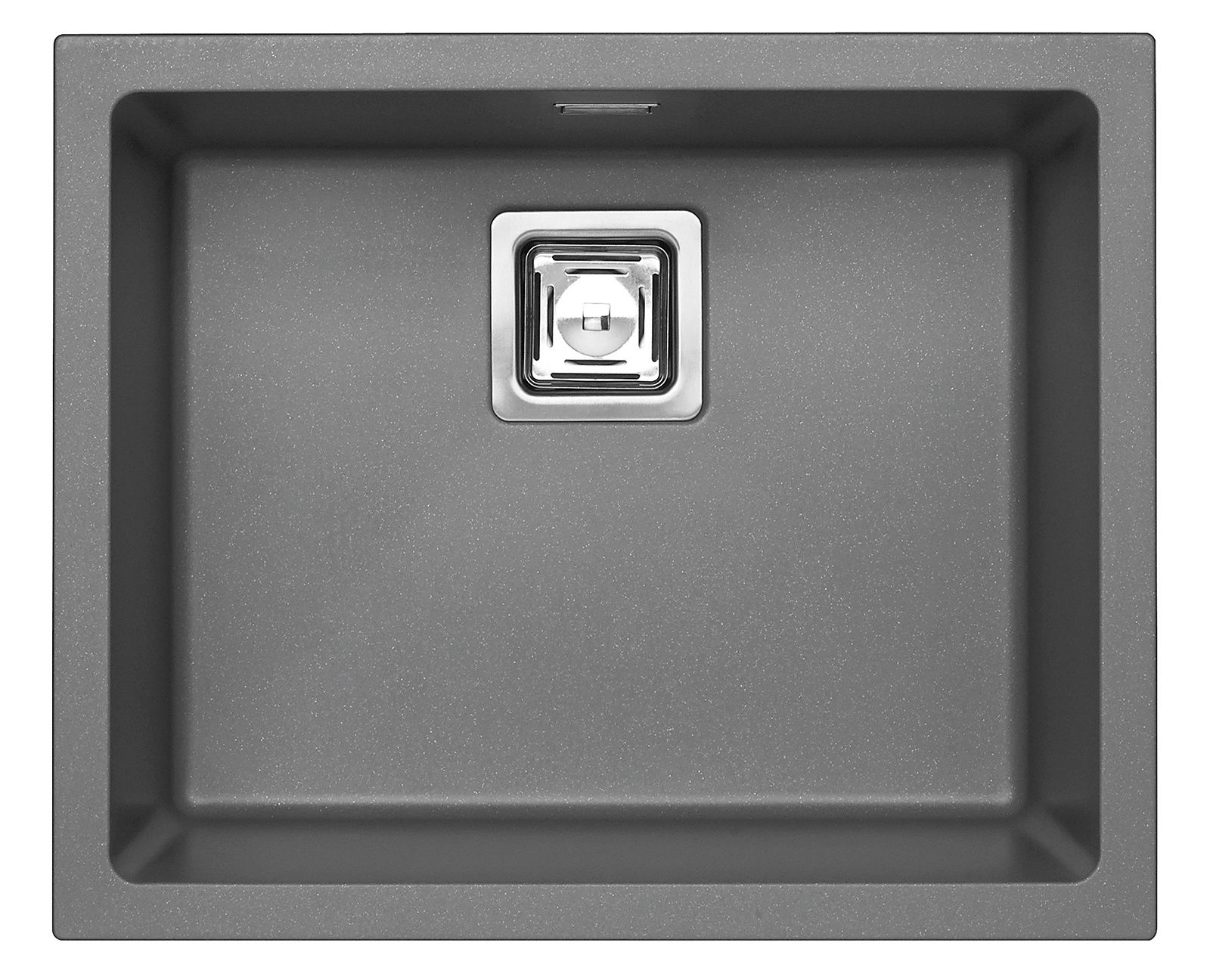 Alveus QUADRIX 50 kol. 04 steel (56x46) Zlew Granital+ z syfonem POP-UP