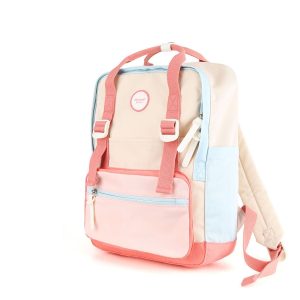 Wielokolorowy miejski plecak damski zamykany na suwak - Himawari