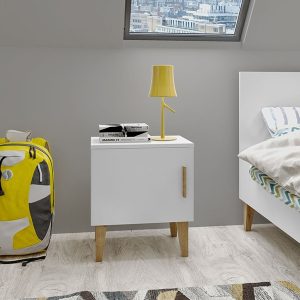 Szafka nocna biała mat 50 cm From