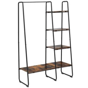 Wieszak na ubrania z otwartą półką 2w1