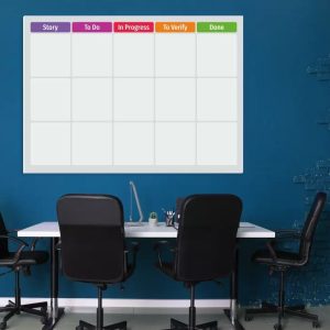 Tablica suchościeralna lean 140 - scrum task board