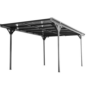 Westmann Wiata dachowa aluminiowa na płaski dach Helsinki Antracyt 503x305x232cm